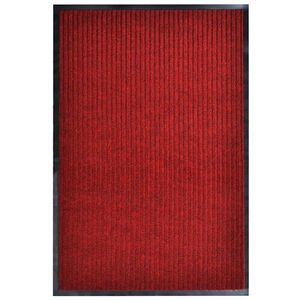 vidaXL Tapis d'entr&eacute;e rouge 117 x 220 cm PVC