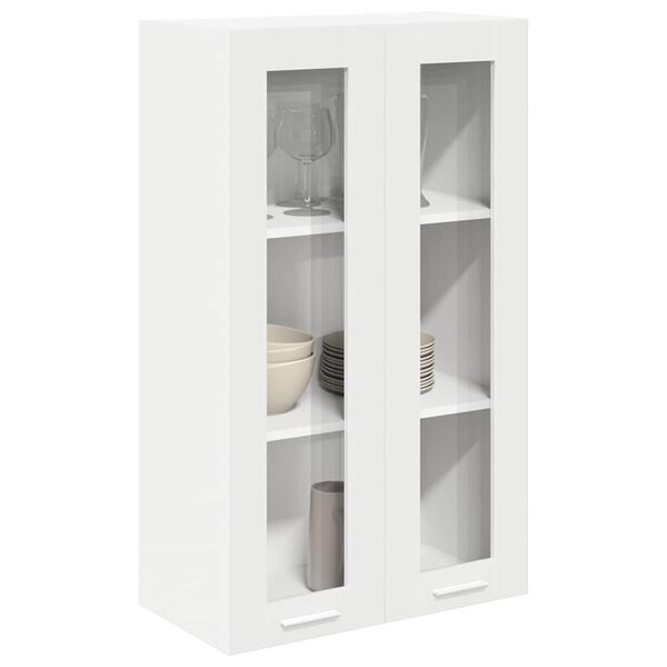 vidaXL Armoire suspendue Blanc 60 x 31 x 100 cm Bois d'ing&eacute;nierie
