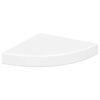 vidaXL &Eacute;tag&egrave;re d'angle flottante blanc 25x25x3,8 cm MDF