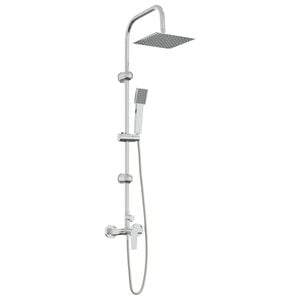 vidaXL Syst&egrave;me de Douche Chrome Acier inoxydable 21 x 48 x 112 cm