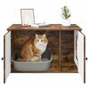 vidaXL Maison pour chat Ch&ecirc;ne fum&eacute; 85 x 55 x 50 cm Bois d'ing&eacute;nierie