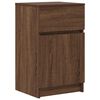 vidaXL Tables de chevet 2 pcs chêne marron 39x35x65 cm bois ingénierie