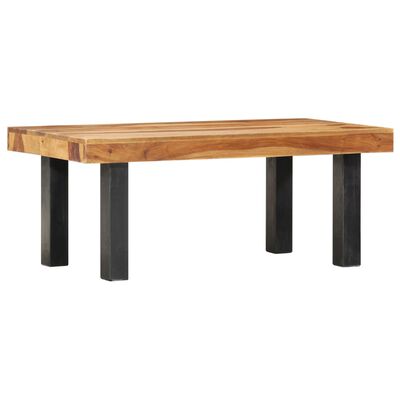 vidaXL Table basse 100 x 50 x 40 cm Bois massif