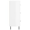 vidaXL Buffet Blanc brillant 69,5x34x90 cm Bois d'ingénierie