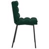 vidaXL Chaises &agrave; manger lot de 6 vert fonc&eacute; velours