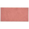 vidaXL T&ecirc;te de lit murale 12 pcs Rose 30 x 15 cm Velours