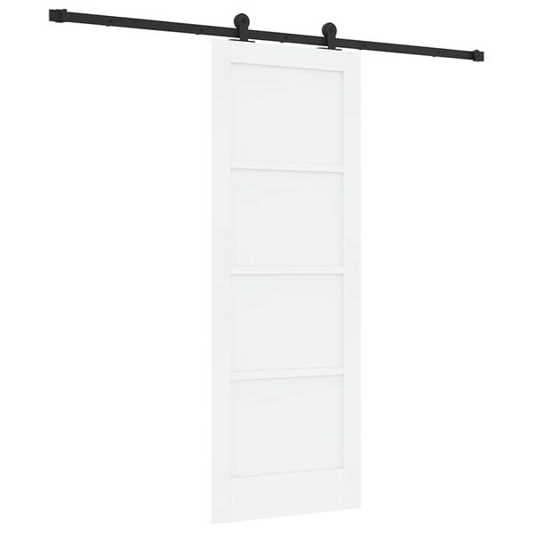 vidaXL Porte coulissante ORKDAL Blanc 73,5 x 198,5 cm Pin massif
