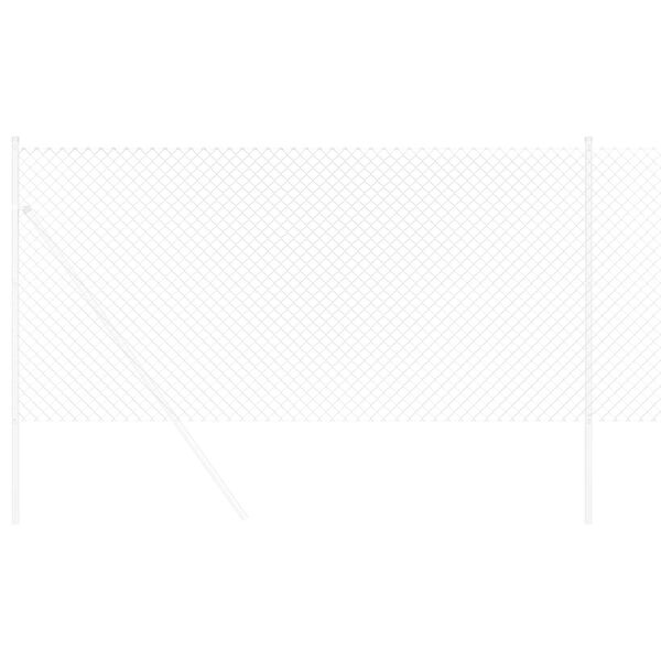 vidaXL Cl&ocirc;ture en treillis m&eacute;tallique Argent&eacute; 10 x 1,2 m