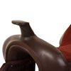 vidaXL Selle, bridon et col de poitrine Cuir v&eacute;ritable 15 po Marron