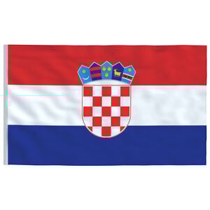 vidaXL Drapeau Croatie 90x150 cm