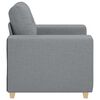 vidaXL Fauteuil Gris clair 100x78x80 cm Tissu