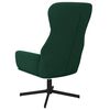 vidaXL Chaise de relaxation Vert fonc&eacute; Velours