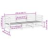 vidaXL Salon de jardin 3 pcs bois massif sapin de douglas