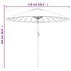 vidaXL Parasol d'ext&eacute;rieur avec m&acirc;t en aluminium 270 cm rouge bordeaux