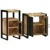 vidaXL Ensemble de mobilier de salle de bain 2 pcs Bois Recyclé Solide