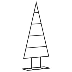vidaXL Arbre de No&euml;l en m&eacute;tal pour d&eacute;coration noir 60 cm