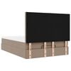vidaXL Cadre de lit ottoman et matelas cappuccino 140x200cm similicuir
