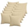 vidaXL Housse de coussin 12 pc HEERLEN Vert gris 50 x 50 cm