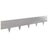 vidaXL Bordure de Pelouse 30 pc 100 x 20 cm Acier Argent&eacute;