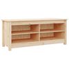 vidaXL Banc &agrave; chaussures 110x38x45,5 cm Bois de pin massif