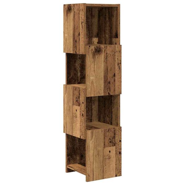 vidaXL Meuble d'angle Blanc 25,5x25x102cm Bois d'ingénierie
