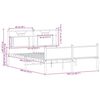 vidaXL Cadre de lit sans matelas chêne sonoma 137x190 cm