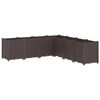 vidaXL Jardini&egrave;re marron 160x160x53 cm polypropyl&egrave;ne