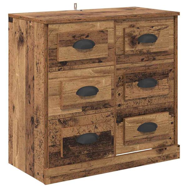 vidaXL Buffet Bois Ancien 70 x 35,5 x 67,5 cm Bois d'ing&eacute;nierie