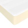 vidaXL Matelas de lit &agrave; ressorts ensach&eacute;s fermet&eacute; moyenne Cr&egrave;me 180x200x20 cm