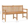 vidaXL Banc de jardin 150 cm Bois de teck solide