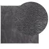 vidaXL Tapis HUARTE &agrave; poils courts doux lavable anthracite 120x120 cm