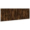 vidaXL T&ecirc;te de lit avec armoires ch&ecirc;ne fum&eacute; 240 cm bois d'ing&eacute;nierie