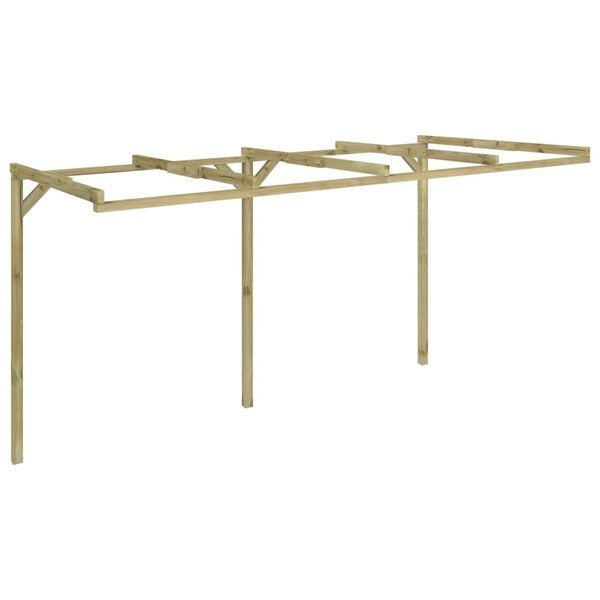 vidaXL Pergola &agrave; appentis 2 x 4 x 2,2 m Bois