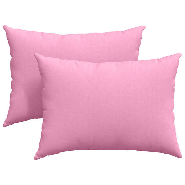 vidaXL Coussins de canap&eacute; 2 pcs Rose 70 x 50 cm tissu