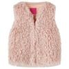 Gilet pour enfants fausse fourrure rose clair 116