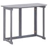 vidaXL Ensemble de bistro 2 pcs Bois d'acacia solide Gris