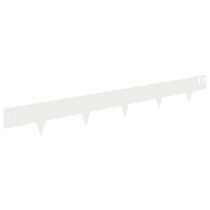 vidaXL Bordure de Pelouse 10 pc 100 x 12 cm Acier Blanc