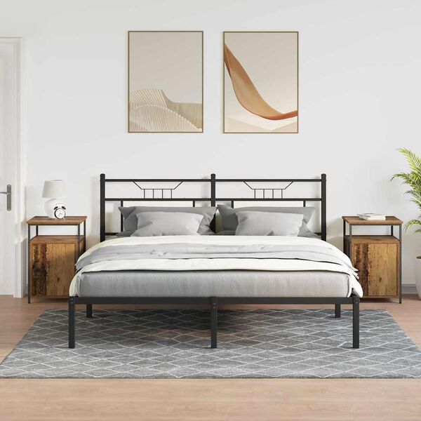 vidaXL Cabinet de chevet Vieux bois Bois d'ing&eacute;nierie