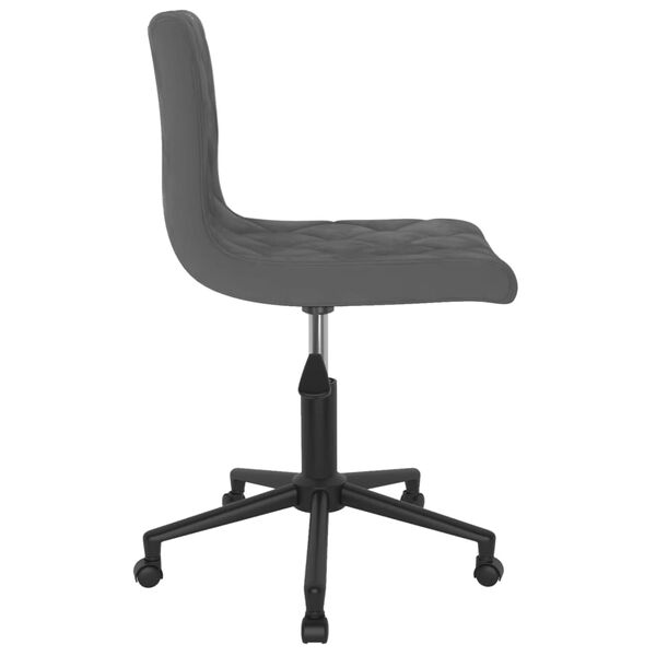 vidaXL Chaises pivotantes à manger lot de 4 gris foncé velours