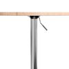 vidaXL Table de bar &Oslash;50x89,5 cm bois massif de ch&ecirc;ne
