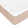 vidaXL Matelas de lit à ressorts ensachés Cappuccino 100x200x20 cm