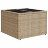 vidaXL Salon de jardin avec coussins 9 pcs beige r&eacute;sine tress&eacute;e