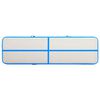 vidaXL Tapis gonflable de gymnastique avec pompe 800x100x20cm PVC Bleu