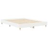 vidaXL Cadre de lit 2 pcs Blanc 152 x 203 cm Bois d'ing&eacute;nierie