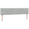 vidaXL Sommier &agrave; lattes de lit et matelas gris clair 200x210cm velours