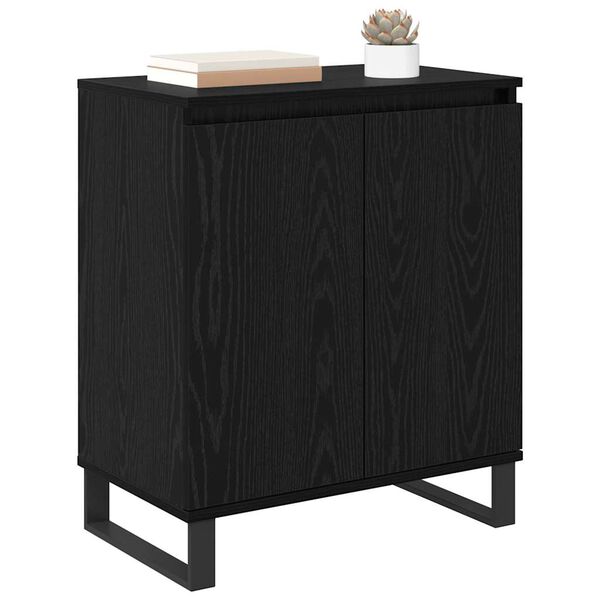 vidaXL Buffet Chêne noir 60 x 35 x 70 cm Bois d'ingénierie
