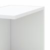 vidaXL Étagère d'angle murale blanc 36,5x36,5x140 cm bois d'ingénierie