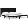 vidaXL Cadre de lit sans matelas noir 180x200 cm bois massif de pin