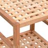 vidaXL Étagère de salle de bain 35,5x35,5x79 cm Bois massif de noyer