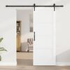 vidaXL Porte coulissante ORKDAL Blanc et Noir 78 x 202 cm Pin massif